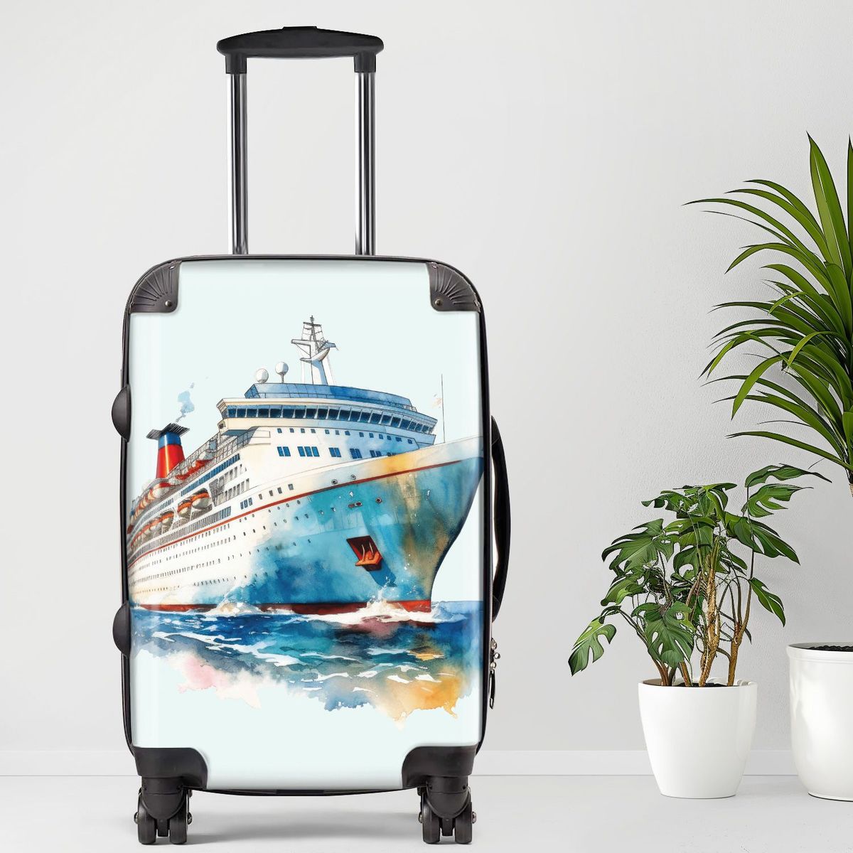 Cruise Ship Luggage, 20/24/28 Inch Luggage, Carry-On, Custom Luggage, Luggage Set, Suitcase, Travel, Vacation, Cabin Suitcase, Custom Suitcase, Personalized Luggage_maomaolike.com