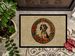 American English Coonhound Christmas Flowers Doormat Front Door Mat Indoor Outdoor Rugs For Entryway, Non Slip Washable Low Pile, 24H X 36W_maomaolike.com