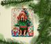 Vizsla Christmas Porcelain Ornament Christmas Tree Hanging Decorations For Home Christmas Holiday, Rectangle, Gift, Multicolor_maomaolike.com