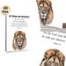 Religious Bible Verse Lion Painting Poster, Soft Watercolor Lion Portrait Poster, Inspirational Spiritual Decor Ideal For Home, Office, Prayer Room_maomaolike.com