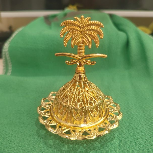 Source Manufacturer Cross-Border Gold Hollow Middle Eastern Arabian Small Metal Tower Incense Sandalwood Burner_maomaolike.com