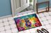 Hippie Animal Raccoon Doormat Front Door Mat Indoor Outdoor Rugs For Entryway, Non Slip Washable Low Pile, 24H X 36W_maomaolike.com