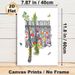 Floral Human Spine Painting Poster, Vibrant Mixed-media Style Poster, Features Colorful Flowers, Plants And Insects On Sketched Spine, Artistic Decor_maomaolike.com