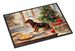 Dachshund Christmas Cookies Doormat Front Door Mat Indoor Outdoor Rugs For Entryway, Non Slip Washable Low Pile, 24H X 36W_maomaolike.com