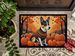 Basenji Fall Doormat Front Door Mat Indoor Outdoor Rugs For Entryway, Non Slip Washable Low Pile, 24H X 36W_maomaolike.com