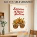 Samosa & Chaat Themed Painting Poster, Warm-toned Ethnic Illustrated Indian Street Food Poster, Delivers Authentic Culinary Vibe, Suitable For_maomaolike.com