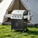 52" Barbecue Grill With Wheels 4+1 Burner Liquid Propane Gas Grill_maomaolike.com