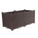 SOGA 80cm Raised Planter Box Vegetable Herb Flower Outdoor Plastic Plants Garden Bed Deepen_maomaolike.com