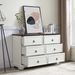 Modern Farmhouse 6-Drawer Chest Of Drawers For Bedroom, Wooden Bedroom Drawer Dresser With 6 Storage Drawers,6 Drawer Dresser Chests For Bedroom_maomaolike.com