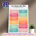 Bilingual Months Of The Year Painting Poster, Colorful Watercolor-style Spanish-English Months Display Poster, Supports Language Learning, Suitable_maomaolike.com
