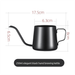 304 Stainless Steel Pour Over Household Hanging Ear Long Spout Fine Water Kettle Outdoor Drip Coffee Pot Utensil_maomaolike.com