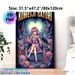 Komeiji Satori Painting Poster, Vibrant Surreal Anime Style Poster, Mysterious Design With Cat, Crow And Surreal Details, Ideal For Bedroom, Game Room_maomaolike.com