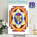 Rama Yantra Painting Poster, Vibrant Traditional Sacred Mandala Poster, Intricate Sanskrit-inscribed Spiritual Artwork, Suitable For Meditation Space_maomaolike.com