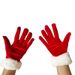 Christmas sock Short canary and white wool gloves Christmas gala ceremonial performance gloves Winter gloves_maomaolike.com