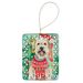 Wheaten Terrier Christmas Porcelain Ornament Christmas Tree Hanging Decorations For Home Christmas Holiday, Rectangle, Gift, Multicolor_maomaolike.com