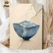 Kintsugi Themed Painting Poster, Elegant Blue Cracked Bowl With Gilded Repair Lines Poster, Artistic Depiction Of Resilience, Suitable For Living_maomaolike.com