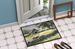 Donkey By The Stone Wall Doormat Front Door Mat Indoor Outdoor Rugs For Entryway, Non Slip Washable Low Pile, 24H X 36W_maomaolike.com