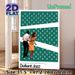 Jazz Dance Themed Painting Poster, Vintage Collaged Style Poster With Dancing Figures & Raindrop Pattern, Artistic Vibrant Decor, Ideal For Music_maomaolike.com