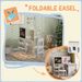 3 In 1 Kids Table And Chair Set With Storage, Whiteboard, Blackboard & Roll Paper For 3-8 Years, White_maomaolike.com