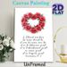 French Bible Verse Rose Wreath Painting Poster, Soft Watercolor Red Rose Wreath With Elegant Script Verse Poster, Inspirational Religious Decor Ideal_maomaolike.com