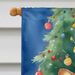 Corgi Christmas Reindeer House Flag Large Porch Sleeve Pole Decorative Outside Yard Banner Artwork Wall Hanging, Polyester, House Size, Multicolor_maomaolike.com
