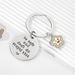 smiley face engraving plate DIY English letter keychain stainless steel school bag backpack pendant jewelry pendant_maomaolike.com