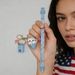 Animal Keychain Charging Cable-Blue_maomaolike.com