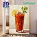Bloody Mary Cocktail Painting Poster, Vibrant Impasto Oil Style Poster, Rich Red Cocktail With Lemon & Celery Garnish, Brings Artistic Flair To Home_maomaolike.com
