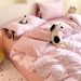 Wholesale INS Fresh Korean Cartoon Princess Style All 4-Piece Bowknot Homestay Apartment Pure Cotton Four-Piece Set_maomaolike.com