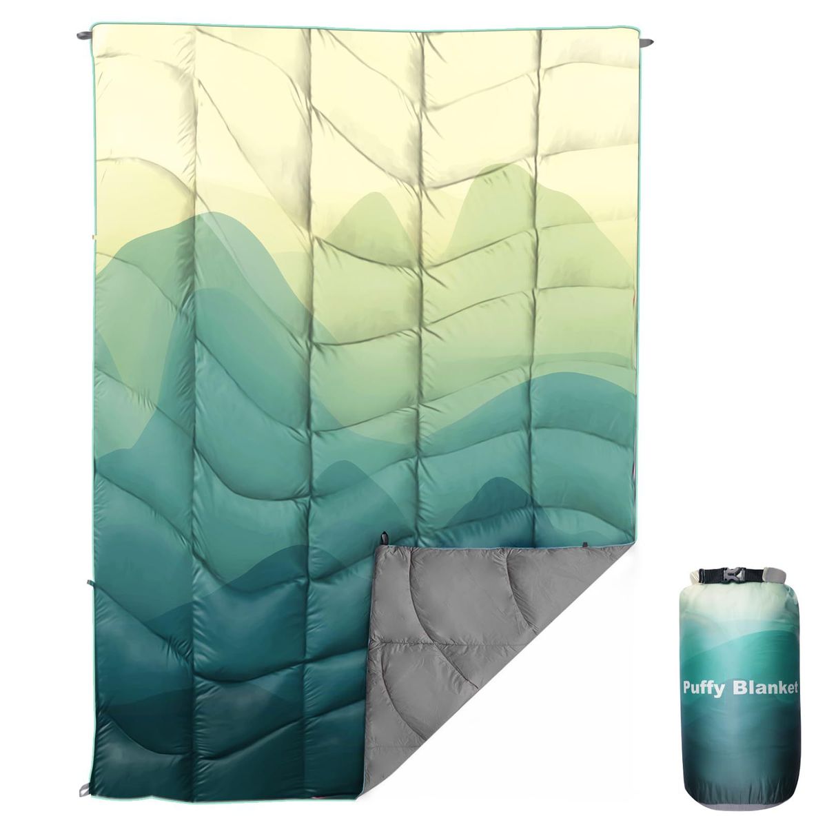 Multifunctional Down Blanket Ultralight Waterproof Camping Quilted Fluffy Outdoor Blanket Camping Blanket With Storage_maomaolike.com