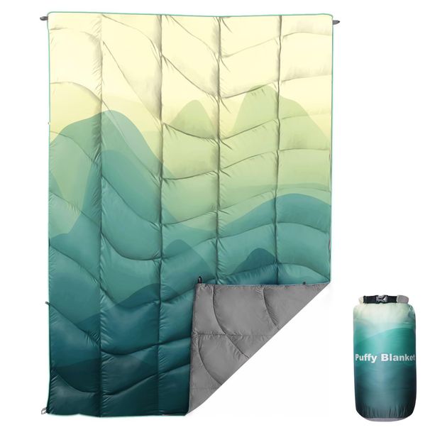 Multifunctional Down Blanket Ultralight Waterproof Camping Quilted Fluffy Outdoor Blanket Camping Blanket With Storage_maomaolike.com