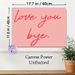 Love You Bye Themed Painting Poster, Warm-toned Casual Handwritten Style Poster, Heartfelt Gentle Message Ideal For Bedroom, Living Room And Entryway_maomaolike.com