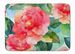 Alabama Camellia In Watercolor Memory Foam Kitchen Mat Machine Washable Anti-Fatigue Mat Cushion Comfort Bath Mat Or Kitchen Rug_maomaolike.com