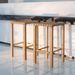 Bar Stools Set Of 2, 27.6inch Metal Counter Height Bar Stools With Footrest, Hand-Made Drawstring Tall Bar Chairs For Kitchen, Island, Dining Room, Pub, Cafe_maomaolike.com