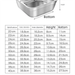Vegetable Food Grade Stainless Steel Kitchen Strainer Square Sieve Rice Washing Flat Bottom Draining Basin_maomaolike.com