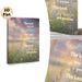 Biblical Verse Painting Poster, Soft-toned Dreamy Dusk Wildflower Meadow Poster, Inspirational Religious Blessing Decor Ideal For Home, Bedroom And_maomaolike.com