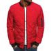 Men's Clothing Diamond Plaid Men's Padded Jacket Stand Collar Short Cotton Coat Menswear_maomaolike.com