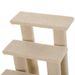 PawHut 25" 4-Step Multi-Level Carpeted Cat Scratching Post Pet Stairs, Beige_maomaolike.com