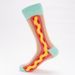 Fashionable Colorful Couple Socks Happy Socks Mid High Casual Cotton Socks_maomaolike.com
