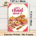 Indian Chaat Themed Painting Poster, Vibrant Cartoon-style Indian Street Food Poster, Appealing Flavorful Chaat Design Ideal For Kitchen, Dining Space_maomaolike.com