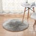 Round White Home Living Room Bedroom Plush Carpet_maomaolike.com