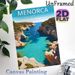 Menorca Spain Coastal Painting Poster, Vibrant Flat-style Scenic Rocky Cove With Sailboats Poster, Captures Serene Coastal Charm, Suitable For Home_maomaolike.com
