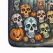 Calaveras Sugar Skulls Spooky Halloween Memory Foam Kitchen Mat Machine Washable Anti-Fatigue Mat Cushion Comfort Bath Mat Or Kitchen Rug_maomaolike.com