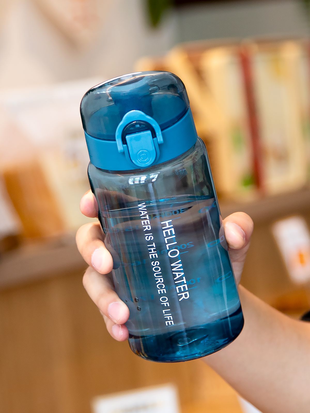 550ml/18.6oz Transparent With Scale Filter Plastic Water Cup Men Women Students Anti-fall Leakproof Drinking Bottle_maomaolike.com