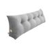 SOGA 120cm Silver Triangular Wedge Bed Pillow Headboard Backrest Bedside Tatami Cushion Home Decor_maomaolike.com