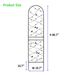 2 Pack Metal Garden Trellis 86.7" X 19.7" Rustproof Trellis For Climbing Plants Outdoor Flower Support Bird Deco Black_maomaolike.com