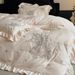 Fleece-Lined Thickened Warm Milk Velvet Four-Piece Set Double-Sided Coral Fleece Duvet Cover Bed Sheet Fresh Floral Lotus Leaf Edg_maomaolike.com