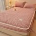 Milk Velvet Piece Winter Mattress Protector Thickened Coral Fleece Dormitory Single Sheet Bed Cover_maomaolike.com