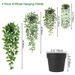 Potted fake hanging plant pothos mandala with potted room desk decoration flower_maomaolike.com