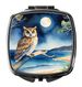Owl Perched In Coastal Tree Compact Mirror Decorative Travel Makeup Mirror For Women Girls Gifts Pocket Makeup Mirror Folding Handheld_maomaolike.com